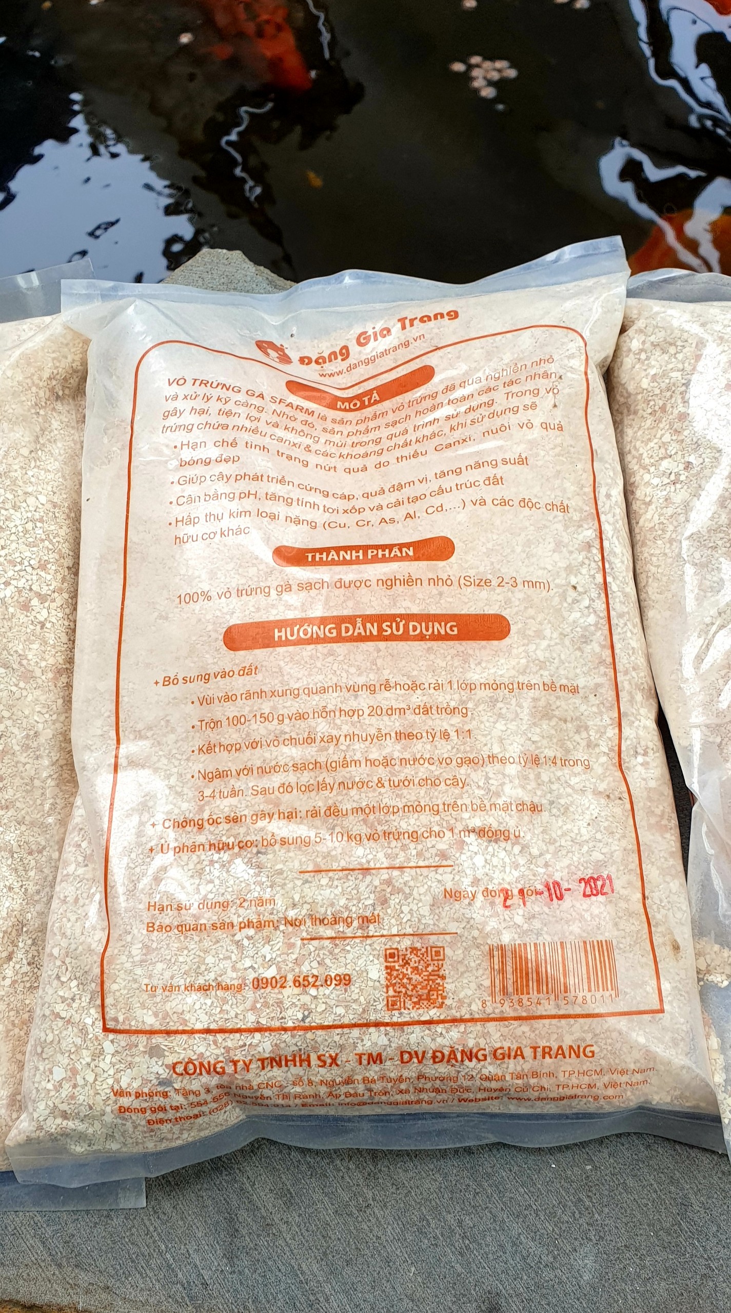 Vỏ Trứng Gà Sfarm Cung Cấp Canxi Và Khoáng Chất Cho Cây Trồng - Gói 1kg
