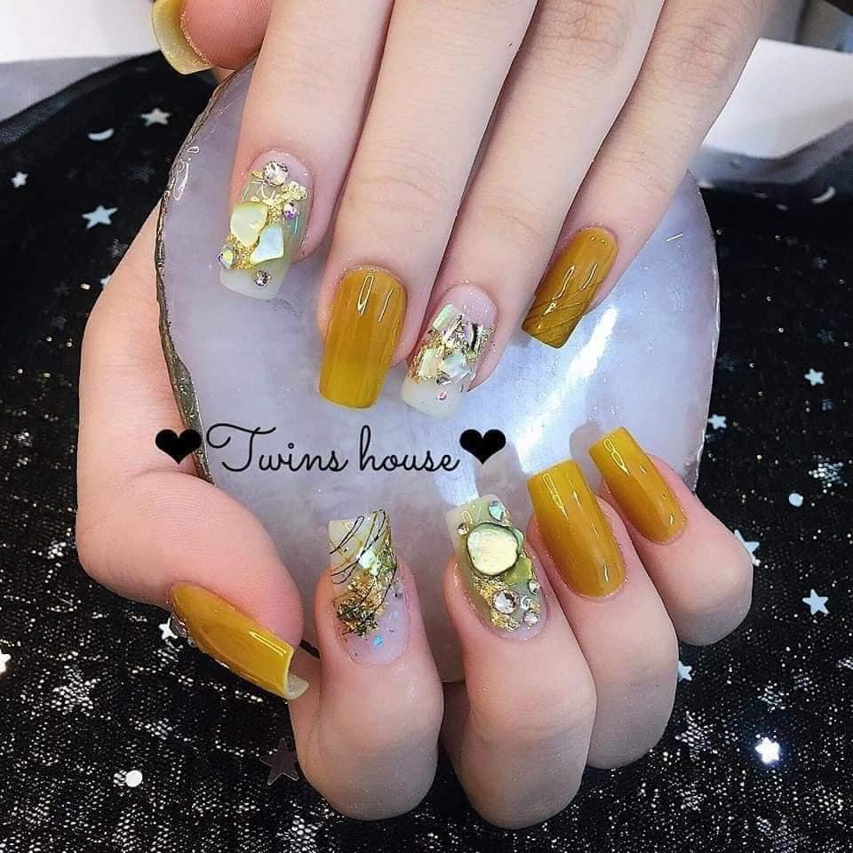 Sét xà cừ sỏi phụ kiện trang trí móng tay nghệ thuật