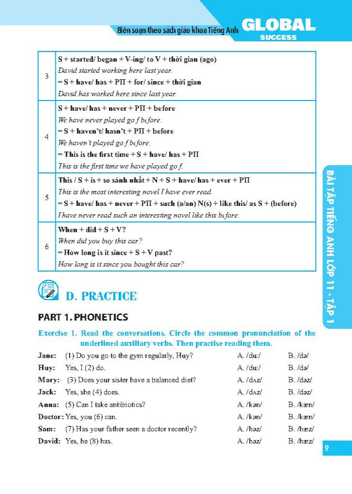 Global Success - Bài Tập Tiếng Anh Lớp 11 - Tập 1 - Có Đáp Án