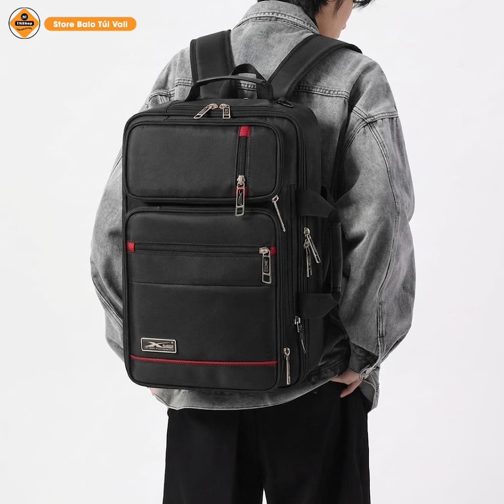 Cặp Laptop Đa Năng Xbags XB4102, Ngăn Chứa Mở Rộng, Đeo Chéo &amp; Đeo Balo Tiện Lợi, Trượt Nước!