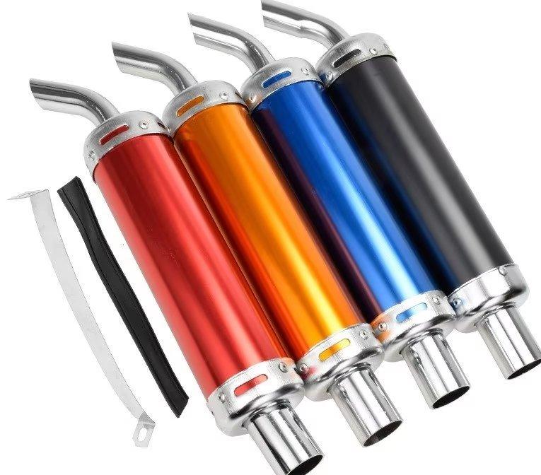 Bộ giảm âm ống xả 28mm Bộ giảm âm ống xả bằng thép không gỉ Bộ phận sửa đổi cho xe máy 2 thì