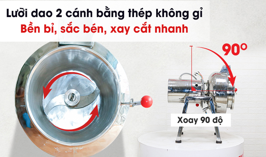 Máy Xay Thịt Làm Giò Chả Ruốc, Xay Cua, Xay Cá Công Nghiệp NEWSUN 5 Kg/ Mẻ