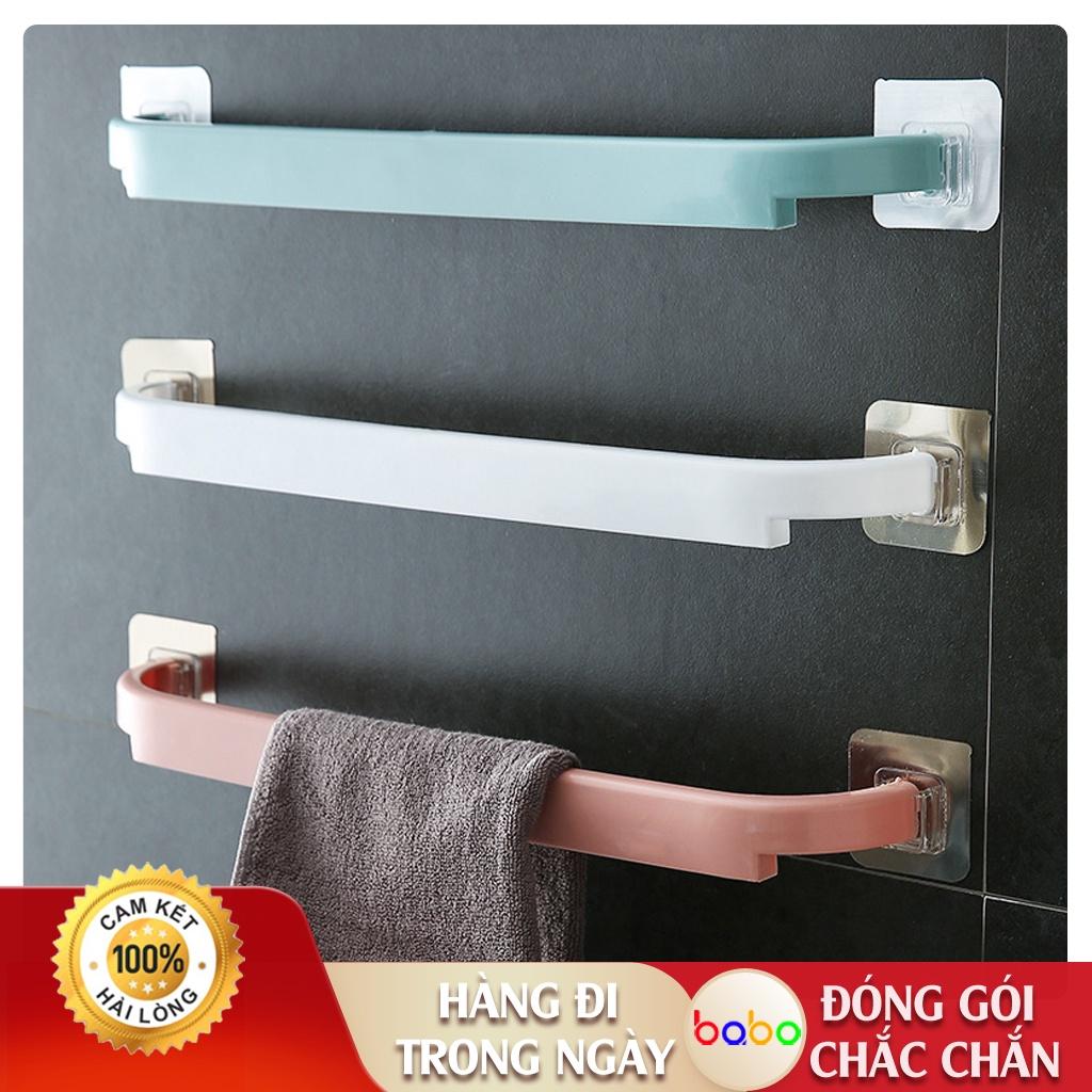 Giá treo khăn mặt giày dép nhà tắm, thanh treo khăn mặt dán tường chắc chắn nhiều màu giá dể đồ đa năng babo