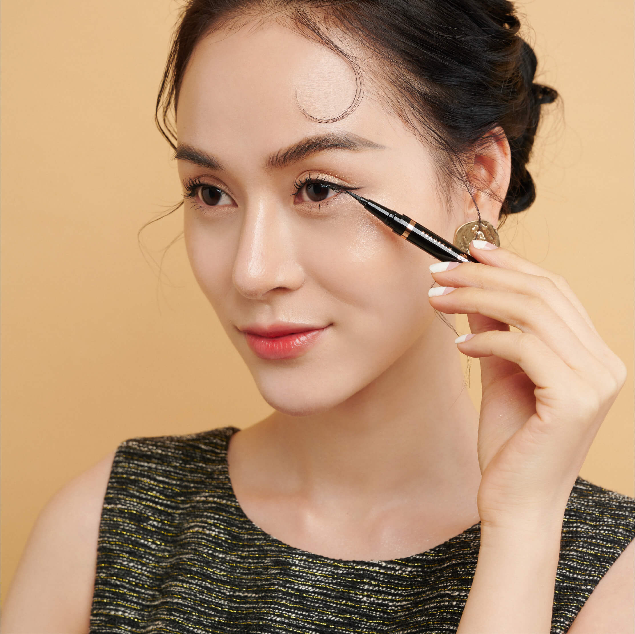 Dạ kẻ mắt không lem trôi Beauskin Rosedew Waterproof 0.5g - Hàn Quốc Chính Hãng