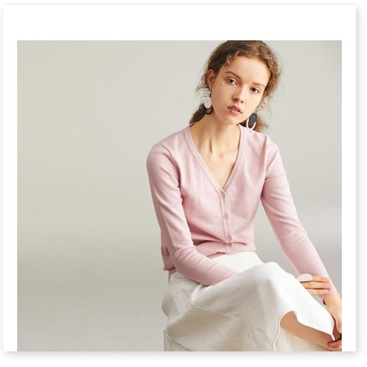 áo khoác nữ, áo khoác len nữ, áo khoác Cardigan nữ form ngắn Thời trang