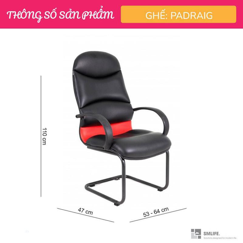 Ghế văn phòng chân quỳ bọc da SMLIFE Padraig