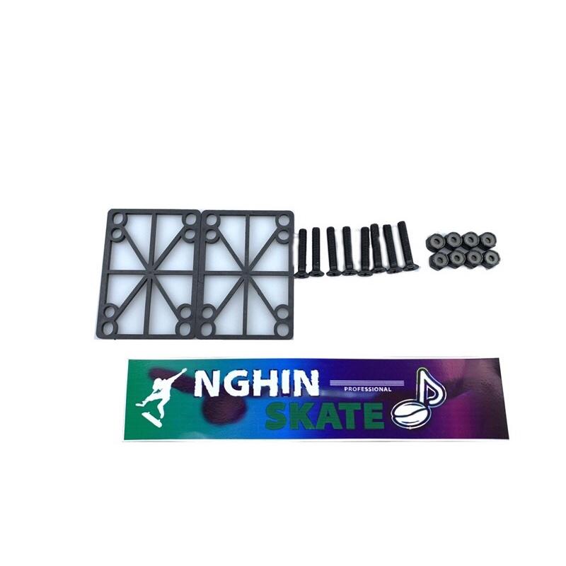 Bộ ốc Ván Trượt Set Hardware + Raiser (Cruiserboard) Type 1