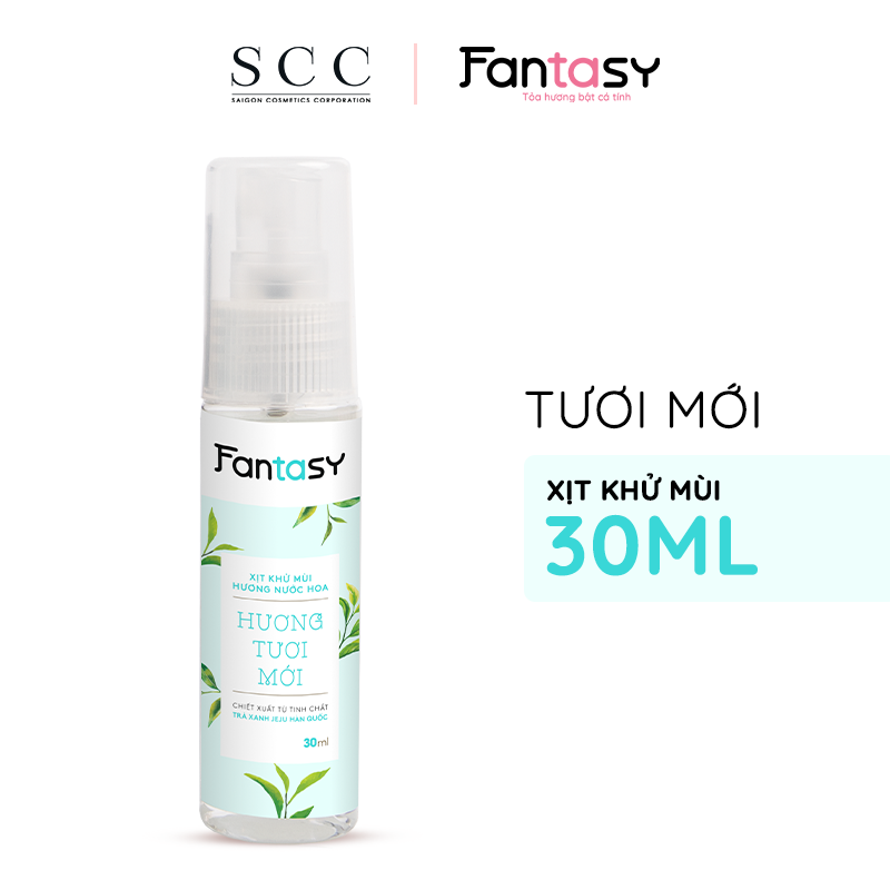 Xịt khử mùi hương nước hoa Fantasy 30ml - Hương Tươi mới