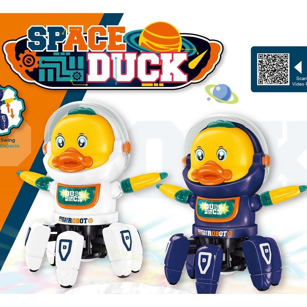 Chú vịt không gian nhảy múa vui nhộn theo nhạc Space Duck Dance
