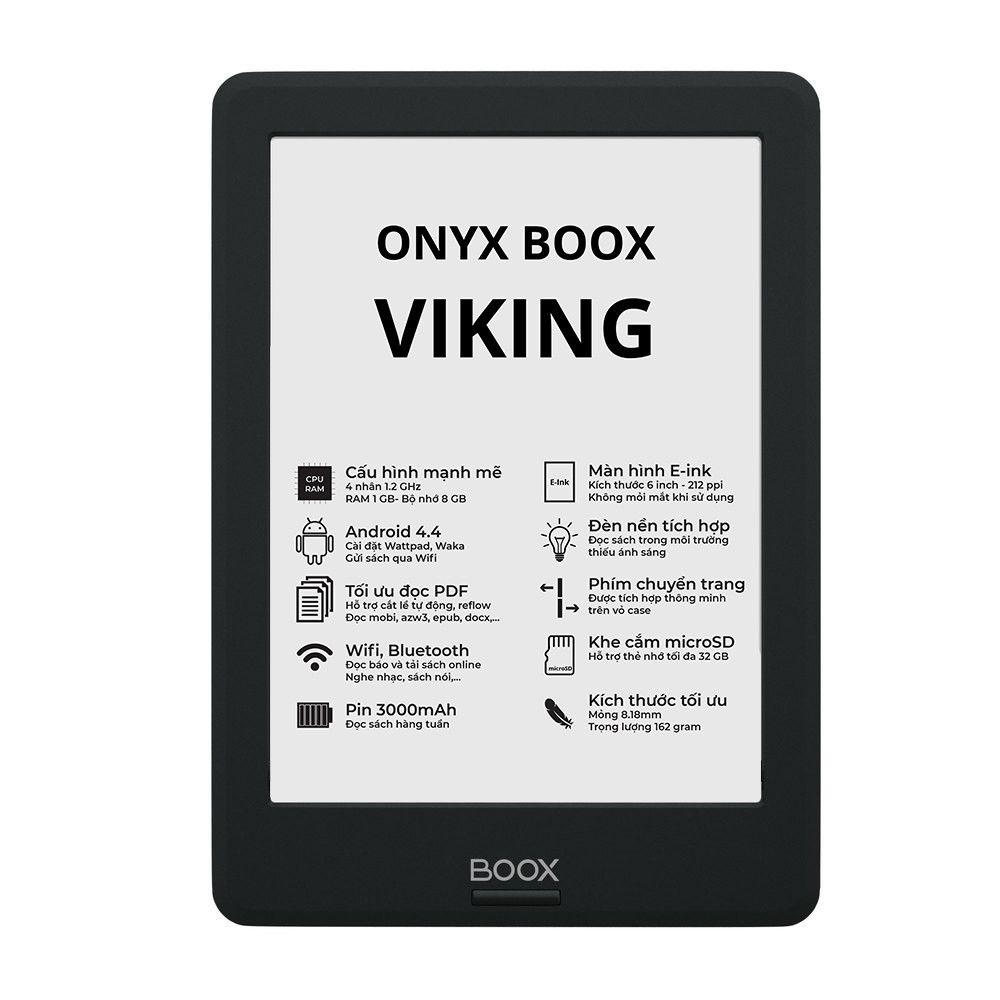 Máy Đọc Sách Onyx Boox Viking - Hàng Chính Hãng