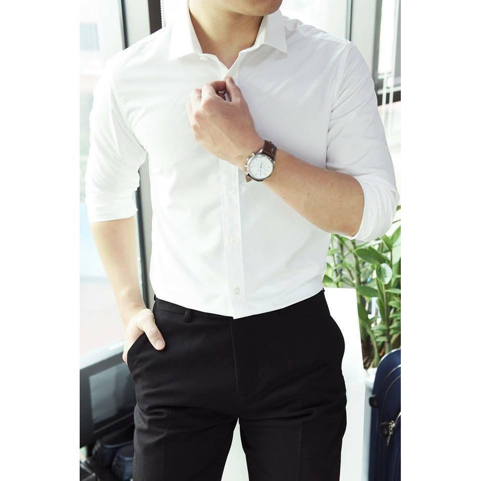 Áo sơ mi nam cao cấp dài tay 5 màu