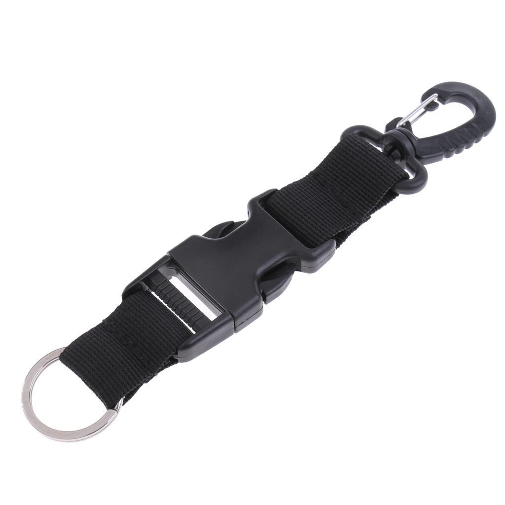 8  Nylon Webbing Scuba Diving Lanyard Camera Flashlight Holder Strap Clip