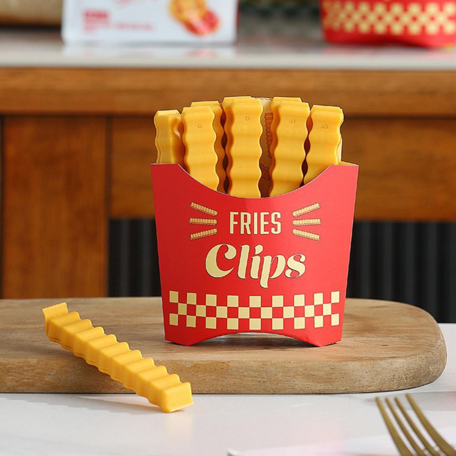 12x Food Bag Clip Fridge Cute Chip Clips for Snack Bag Kitchen Bakery
