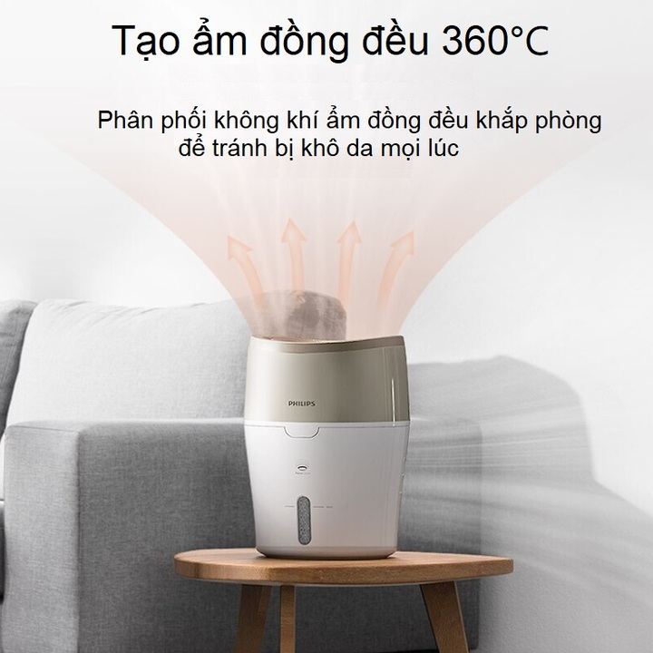 Máy tạo độ ẩm Philips công nghệ NanoCloud cao cấp HU4803/00 - Hàng Nhập Khẩu