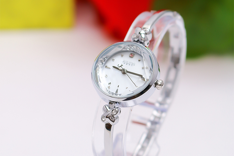 Đồng Hồ Nữ Lăng Kính 3D JULIUS JA-878 JU1084 - Bạc