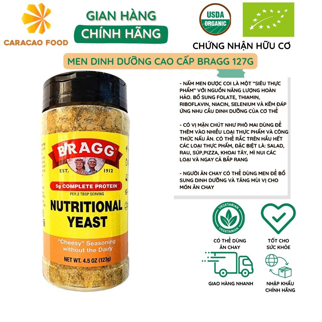 (NHẬP MỸ) Men Dinh Dưỡng Bragg Nutritional Yeast 127g, Men Cao Cấp