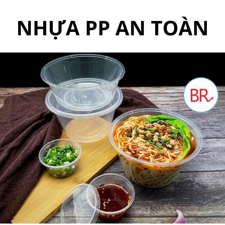 10 Hộp nhựa tròn Việt Nhật đa năng 450ml dùng 1 lần nhựa PP (6633) – Hộp nhựa đựng cháo súp, tiện dụng – 01768