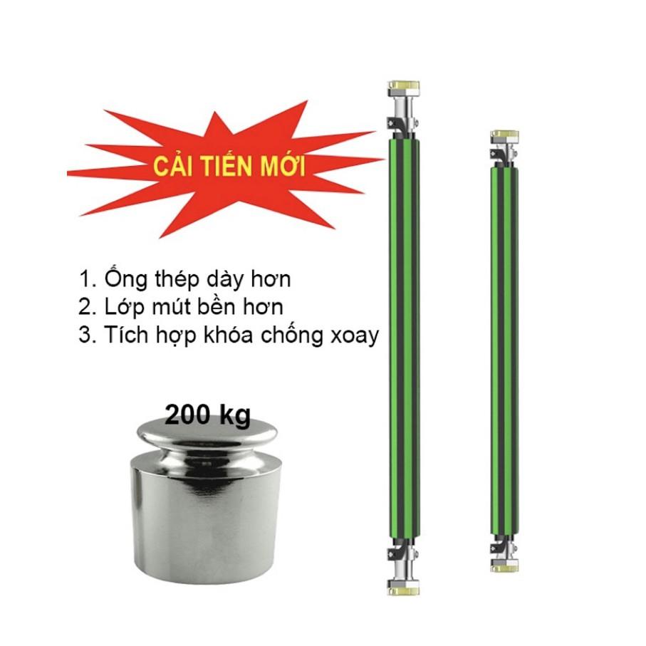 Xà đơn treo tường có chốt chống xoay cải tiến mới sản xuất 2019(65-85cm)(85-125cm)