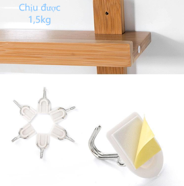 Móc treo đồ dán tường siêu bám dính - móc treo đồ siêu dính