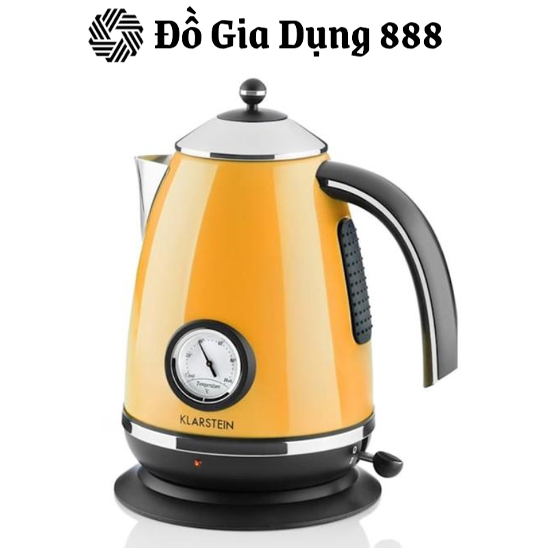 ẤM SIÊU TỐC KLARSTEIN AQUAVITA ORANGE 1,7L - Hàng Chính Hãng