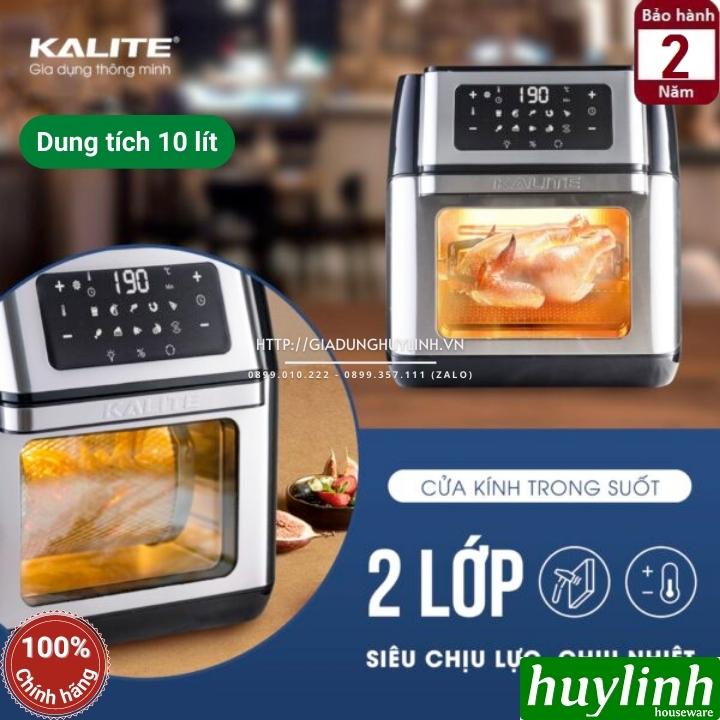 Nồi chiên không dầu điện tử Kalite KL-Q10 - 10 lít - Tặng bao tay + chổi quét - Hàng chính hãng