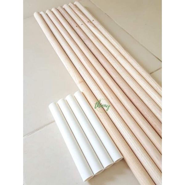 Ống nhựa trắng 2cm nối gậy dựng lều vải