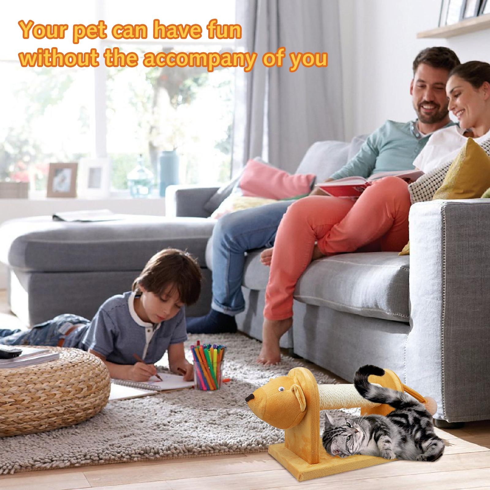 Đồ chơi tương tác cho chó, mèo, giúp chúng cào móng vuốt chơi đùa