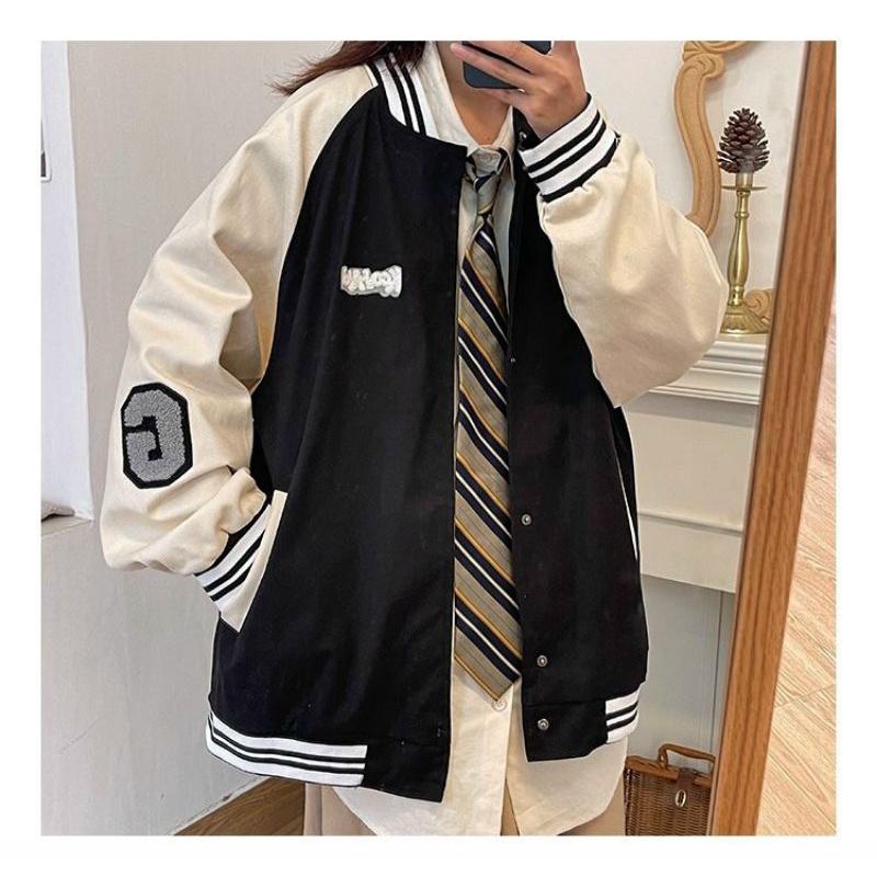 Áo khoác bomber jacket dù logo chữ G form rộng nam nữ