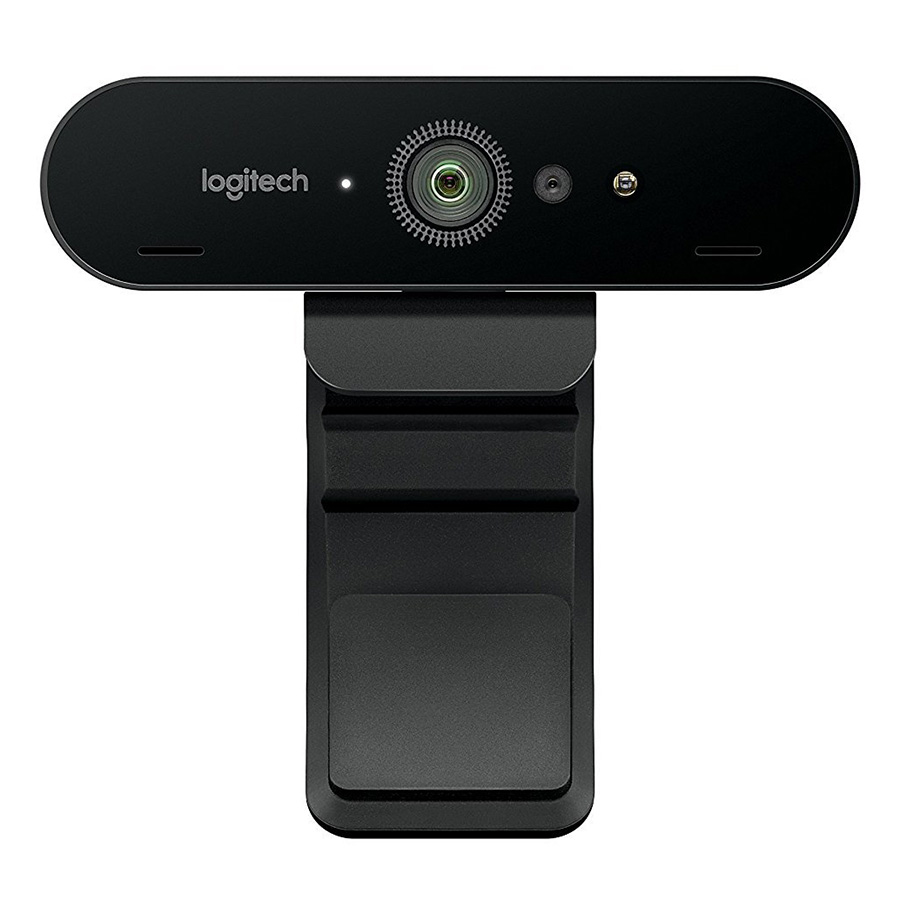 Webcam Logitech BRIO - 4K Ultra HD, tự động chỉnh sáng &amp; lấy nét, mic kép to rõ loại bỏ tiếng ồn, góc rộng 78 độ - Hàng chính hãng