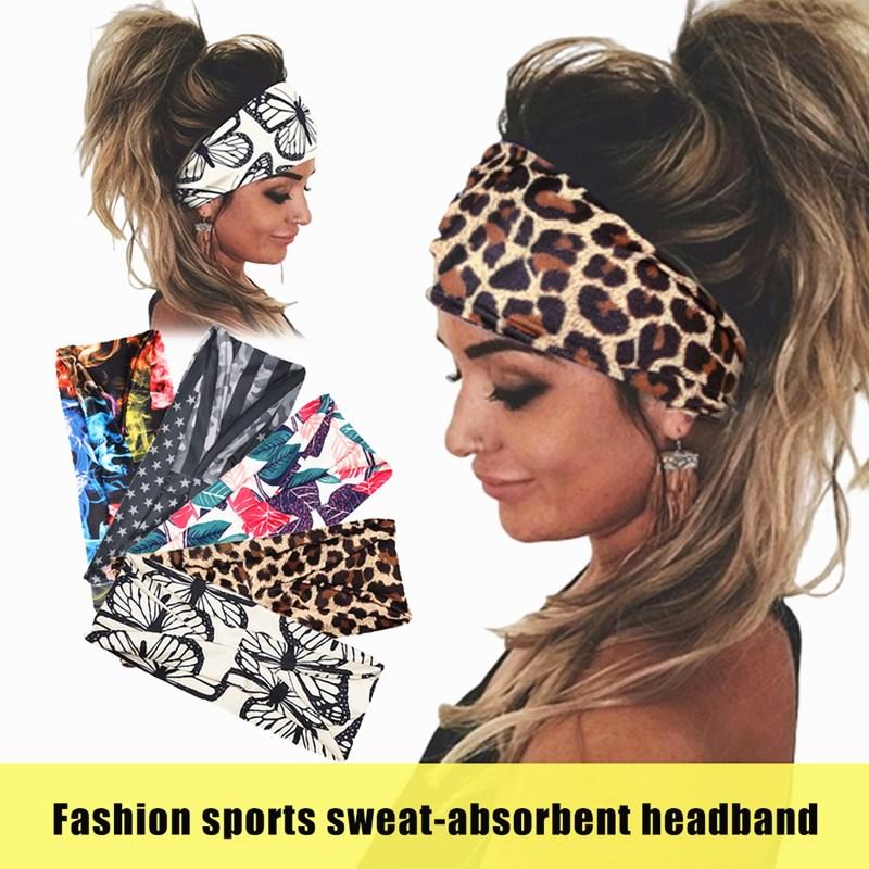 Tie Dye Đi xe đạp Yoga Băng đô thể thao thấm mồ hôi Phụ nữ Băng đô thấm mồ hôi cho nam giới Phụ nữ Yoga dây buộc tóc Băng quấn đầu thể thao an toàn Color: D