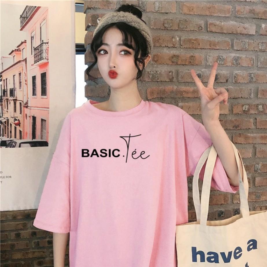 Áo Thun Tay Lỡ In Basic Tee