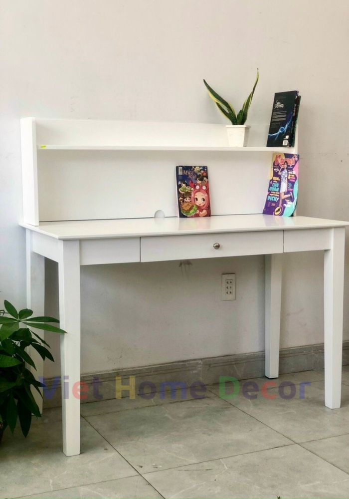 Bàn Học Gỗ Có Kệ Decor Phong Cách Hiện Đại 9156 - Thương hiệu Viet Home Decor