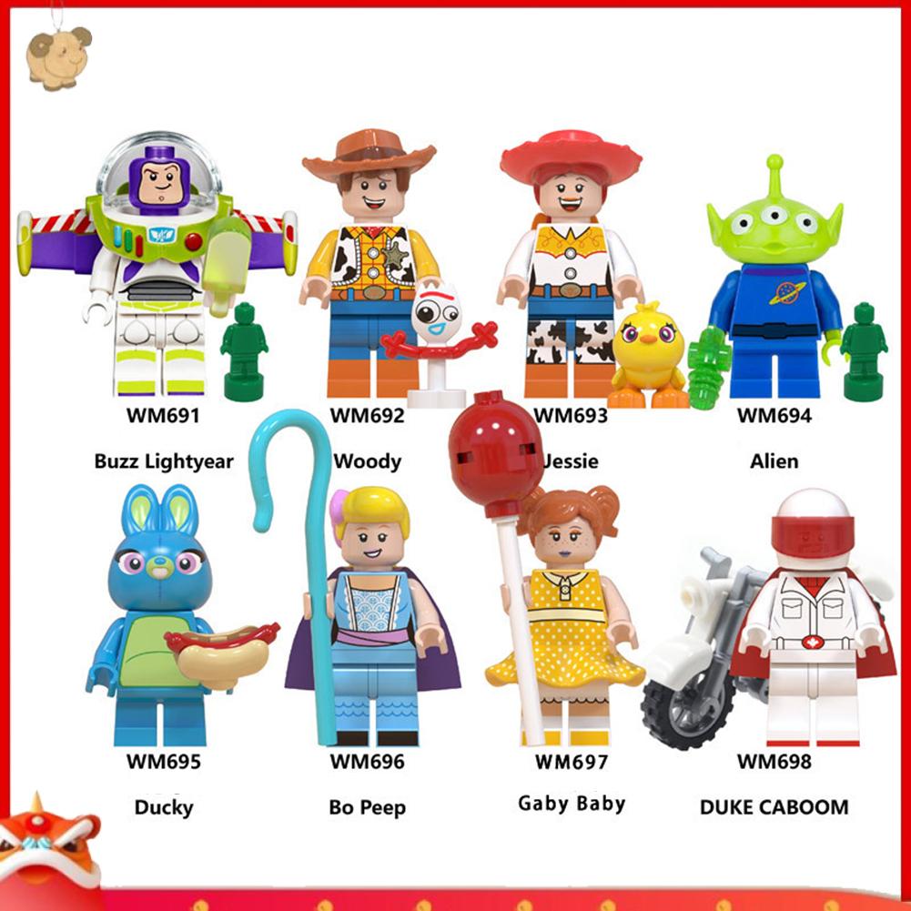 【EY】Toy Story Buzz Lightyear Woody Minifigure Building Blocks Kids Gift Collectible