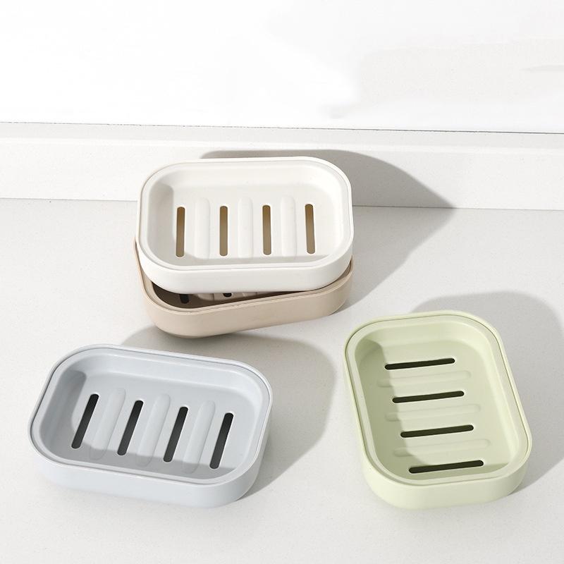 Hộp Đựng Xà Phòng Nhiều Ngăn Kèm Nắp Đậy Sáng Tạo Đa Năng Dùng Trong Phòng Tắm/Ký Túc Xá