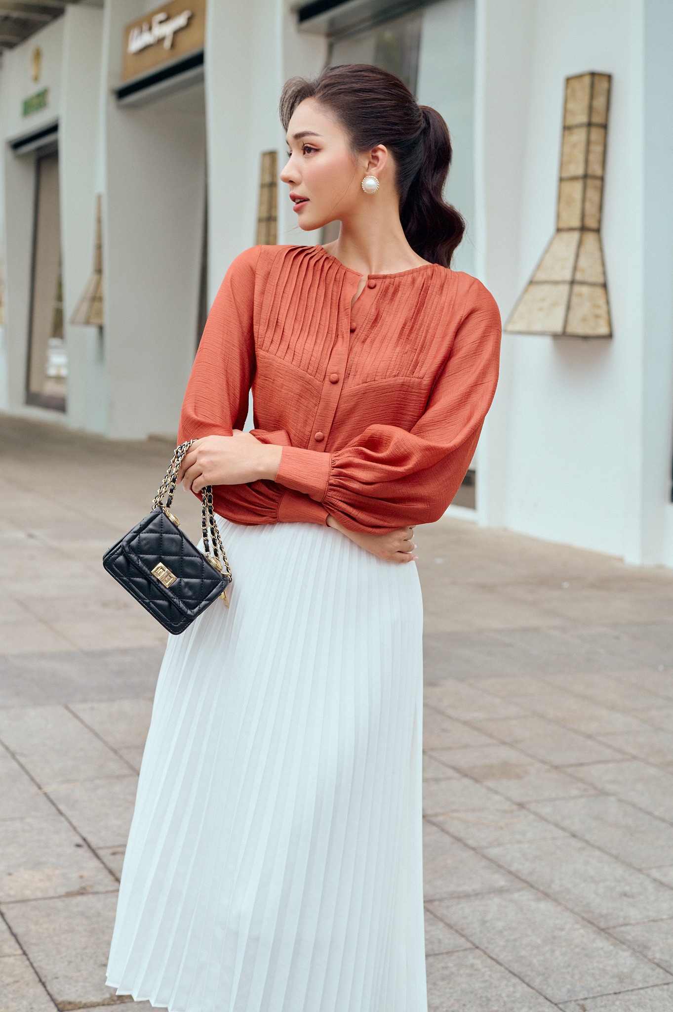 OLV - Áo Dark Amber Long Sleeve Top