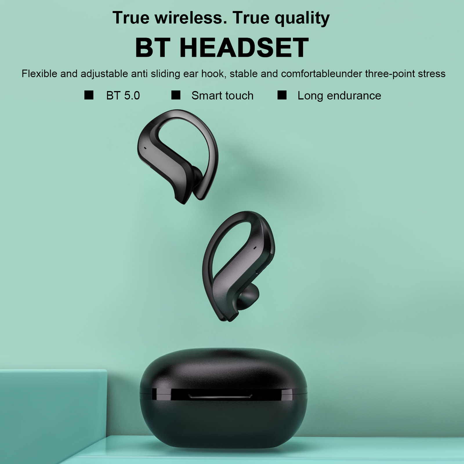 Tai Nghe Không Dây Bluetooth MD03 Màn Hình LED IPX4 Chống Nước