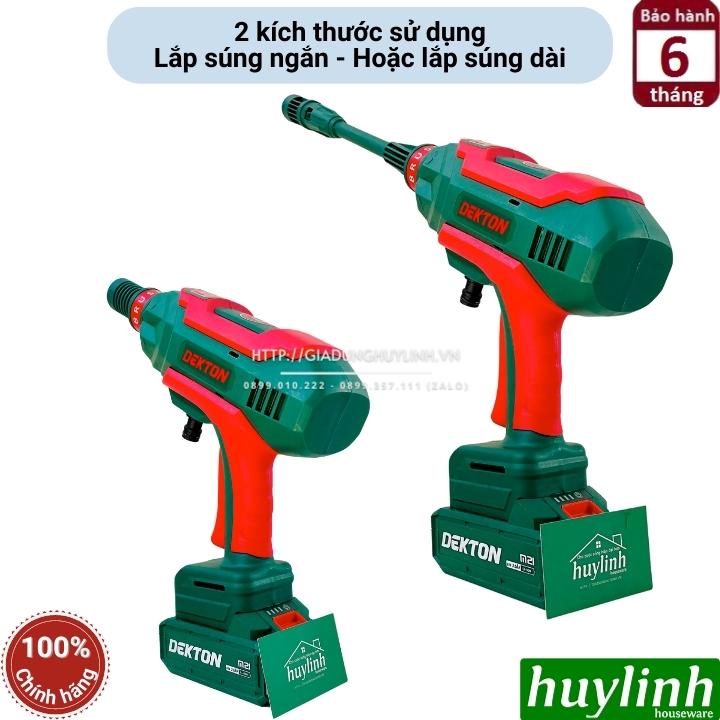 Máy xịt rửa xe dùng pin Dekton M21-SRX1401BL - Motor không chổi than