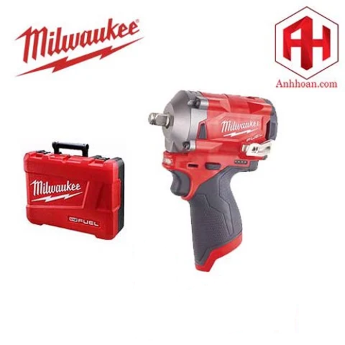 Milwaukee Thân máy vặn ốc bu long pin 12V Stubby M12 FIWF12-0
