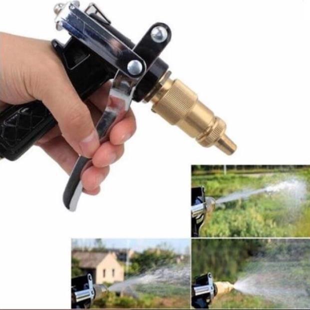 Đầu vòi tăng áp, đầu vòi rửa xe đầu đồng + đai 206236