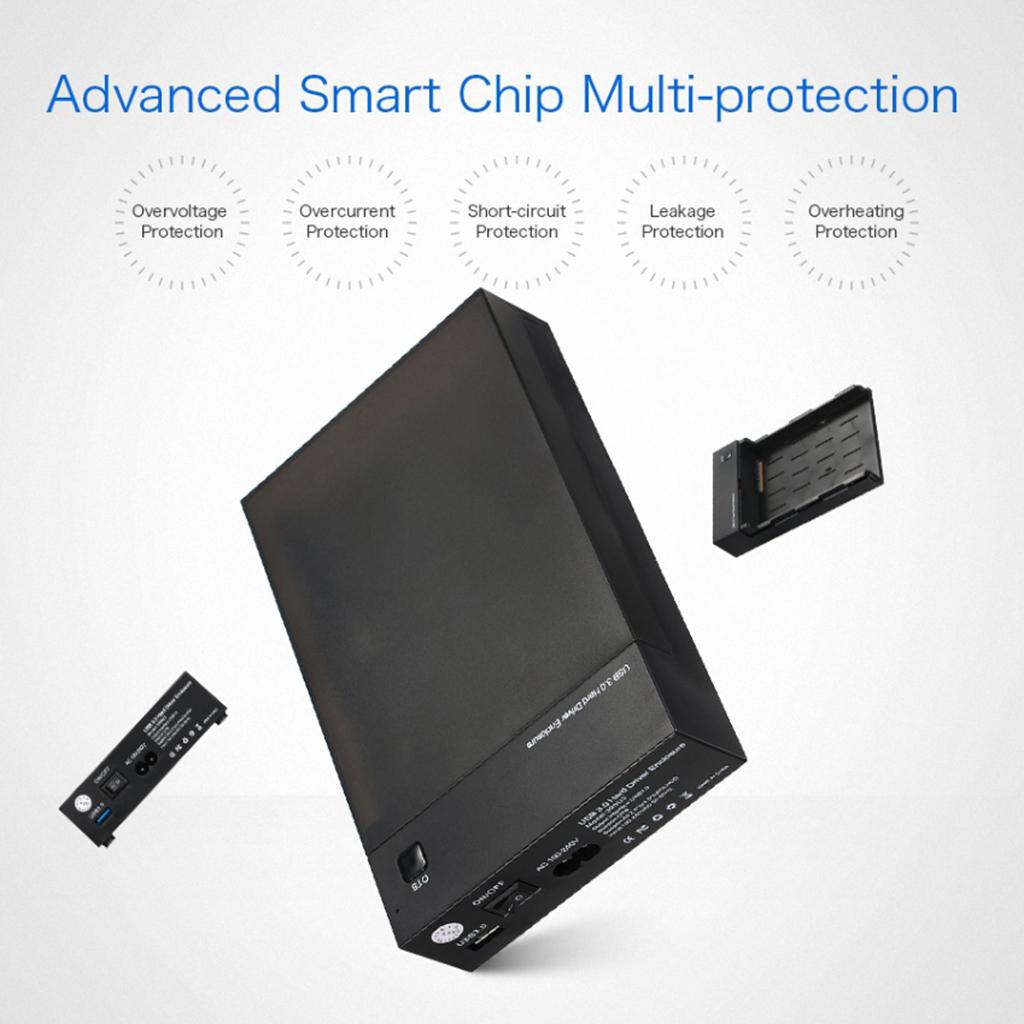 HDD SSD Case 3.5 2.5 SATA to USB 3.0 External Hard Drive Enclosure EU Plug