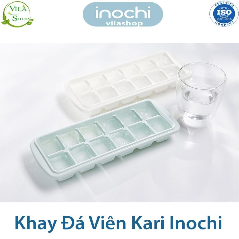 Khay Làm Đá, Khay Làm Thạch Kari 12 Viên, Khay Tích Trữ Đồ Ăn Dặm Cho Bé Nhựa Dẻo Cao Cấp Inochi Kháng Khuẩn - Khử Mùi