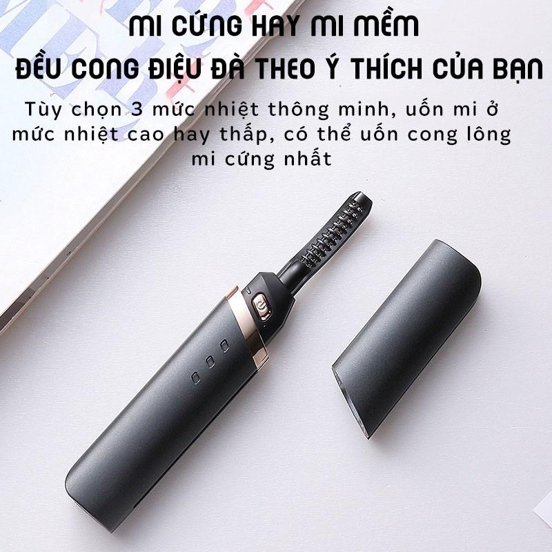 Máy Uốn Lông Mi, Có Tích Điện Cắm Sạc-3 Chế Độ