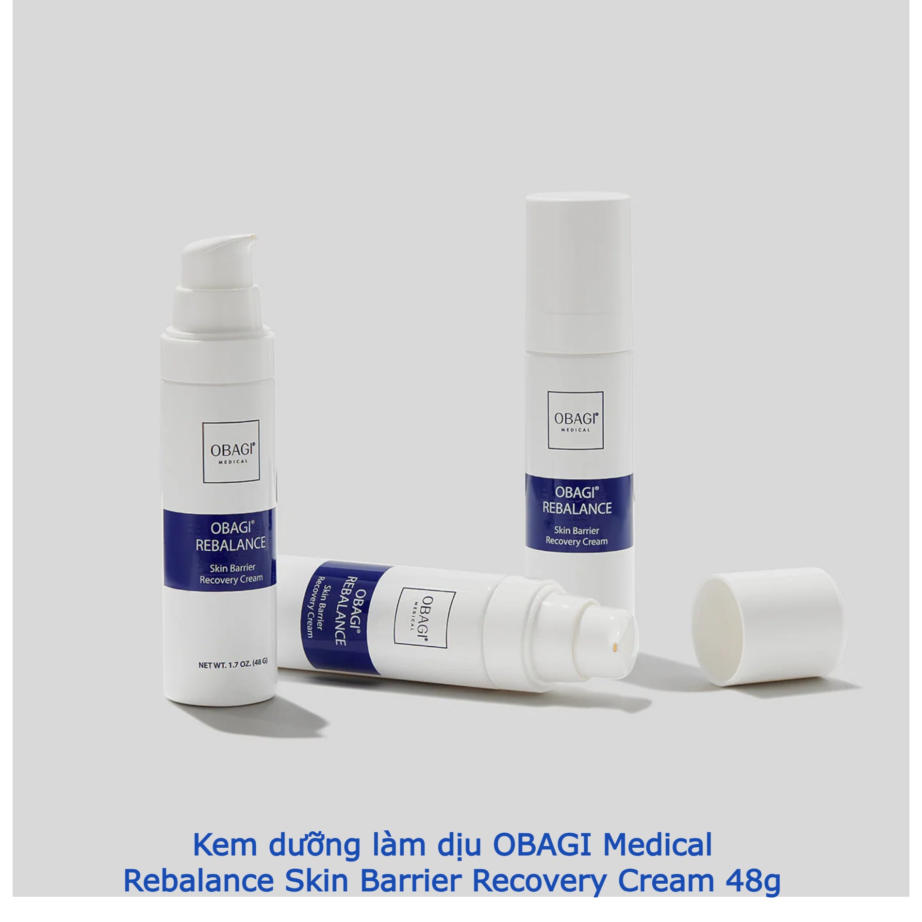Kem dưỡng làm dịu OBAGI Medical Rebalance Skin Barrier Recovery Cream 48g