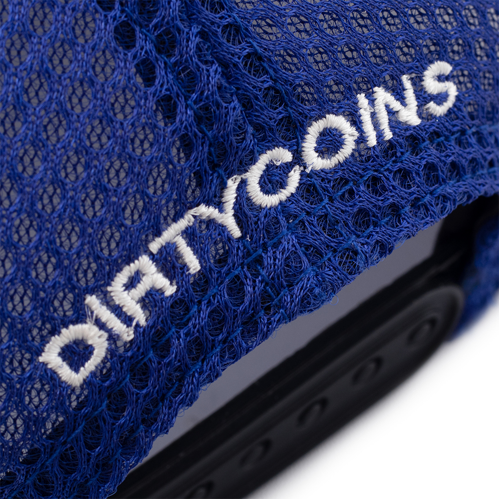 DirtyCoins Dico Blue Trucker Hat