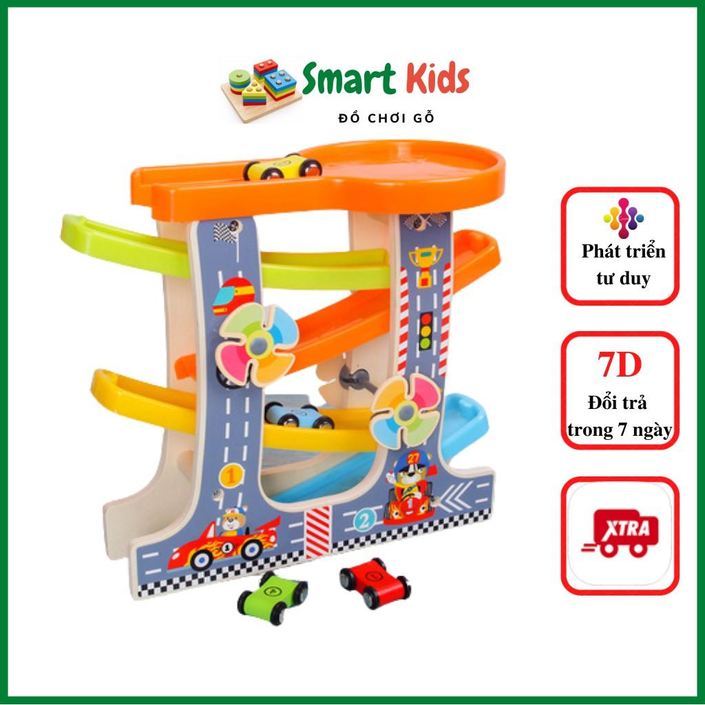 Đồ chơi trí tuệ cho bé trai, cầu trượt – xe ô tô cho bé Smart Kids