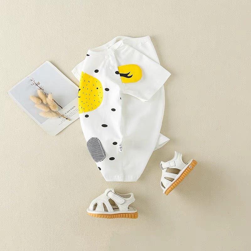 Bodysuit cho bé sơ sinh mẫu hoạt hình đáng yêu size 3-12kg chất thun cotton 4 chiều mềm mịn thoáng mát