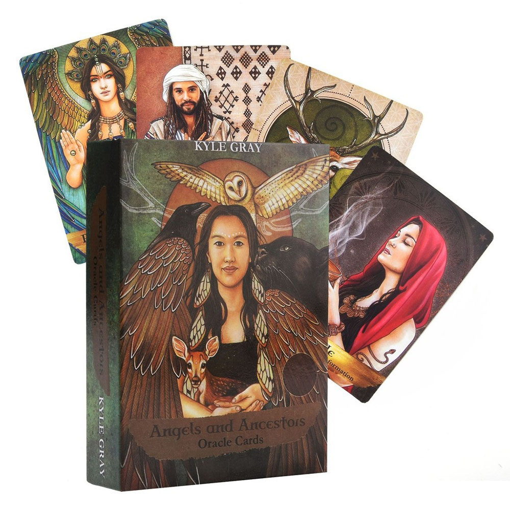 Bài Oracle Angels And Ancestors 55 Lá Bài Tặng File Tiếng Anh Và Đá Thanh Tẩy B5