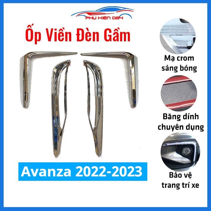 Hình ảnh Ốp viền đèn gầm trước sau xe Avanza 2022-2023 mạ Crom chống trầy trang trí làm đẹp xe