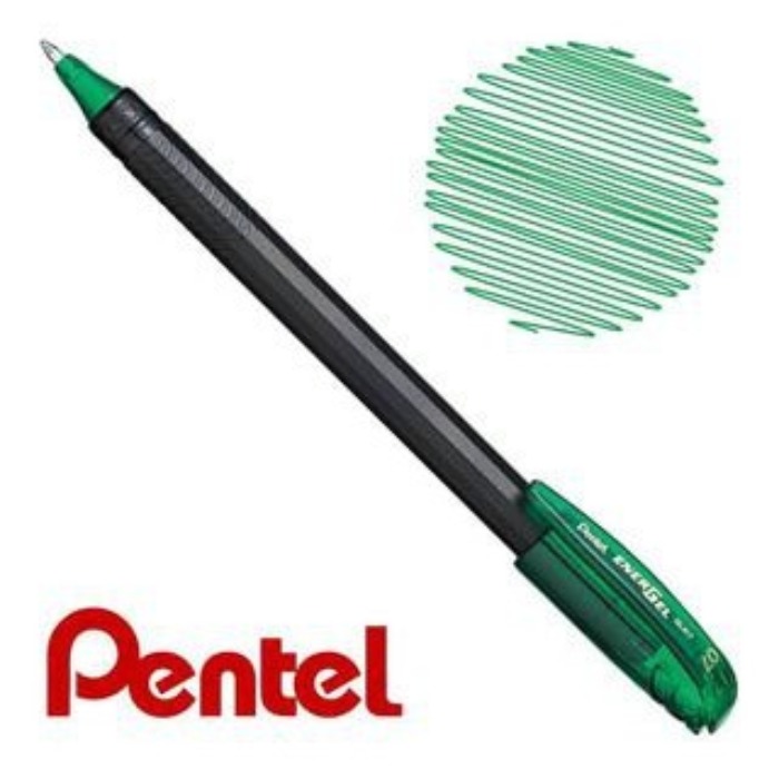 Bút Ký Mực Gel Nhật Bản Pentel Energel Bl417 Ngòi 0.7Mm 12 Màu Mực - Xanh Nõn Chuối - K