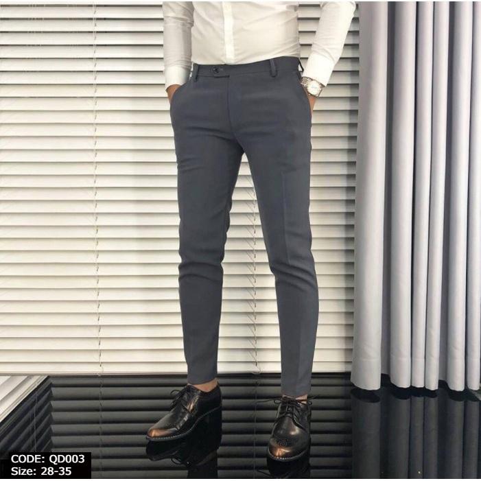 Quần Tây Nam Ống Côn Body Sọc Caro Mẫu Mới Hot 2021 QD003